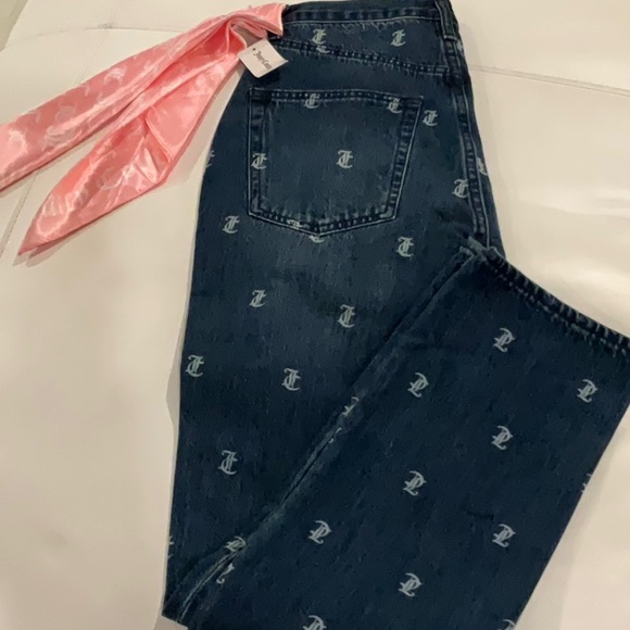 NWT Juicy Couture “JC” Printed All Over Jeans - Size 24 - Picture 7 of 8